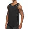 Mens Sport Running Tank Top Workout Vest Omkeerbare basketballersy Snelle droge training Fitness Gym Singlets Mouwloos shirt