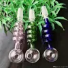 Spiral wok glass bongs accessories Glass Smoking Pipes colorful mini multi colors Hand Pipes Best Spoon glass Pipes