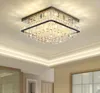 square flush mount crystal chandelier