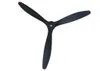 Gratis verzending 4 stks 3 bladen propeller (8 * 6 of 9 * 6 of 10 * 6 of 11 * 7) voor RC-vliegtuigvliegtuigvliegtuigmodel onderdeel