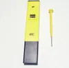 Freeshipping 10st / Lot ATC pH Meter Vattenra Tester Digital Meter Pool Vatten Syra Fickpenna med Retail Box