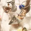 2020 Mode Goud Zilver Kralen Lovertjes Designer Vrouwen Trouwschoenen Hoge Hakken 8 5 Cm 6 Cm Puntige Tenen pompen Trouwjurk Schoenen 158K