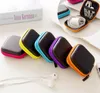 Ny hörlurshus PU Läder Earputs Pouch Mini Zipper Hörlurar Skyddande USB-kabel arrangör Fidget Spinner Storage Bags
