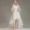 Weißer Elfenbein-Hochzeits-Bikini-Schleier, zweilagig, preiswerter Brautschleier mit Kamm, Brautaccessoires, kostenloser Versand CPA1443