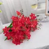 Magnolia en soie artificielle à 5 branches, 45cm, décoration de table d'hôtel, maison, fausse fleur, accessoires de photographie pour tenue de mariée, GB228