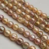 Wholesale Luxury Mixed Color Real Freshwater Baroque Pearl Beads 1 Strand 10mm Baroque Pearl Loose Beads Strands for Women Necklace Bracelet