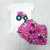 幼児の女の子の服の衣装新しいデザインキッズサマー服セットミルクシルクキッズショートパンツセット3M16Tバルクwho5092829