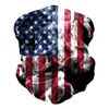 Cyklingmaskar Scarf Unisex Bandana Motorcykel Scarves Headscarf Neck Face Mask Outdoor US Flag Printing Cykling Headband ZZA2165 50PCS