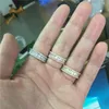 Choucong 3 färger Princess Cut Ring 5a Zircon Stone Gold Fyllda Party Bröllop Band Ringar För Kvinnor Men Finger Smycken Gift