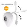 8 Cores LED WAV Bateria Luz de Night Powered Smart Human Motion Sensor ativado Lâmpada WC à prova d'água para banheiro Banheiro