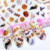 4PCS self-adhesive Halloween nail sticker decals for nail art decorations fake nails accessoires ghost Pumpkin head F255-260