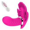 Farfalla Dildo Vibratori Mutandine vibranti senza fili Clitoride Massaggiatore indossabile Stimolatore Masturbazione femminile Giocattolo del sesso per le donne MX191228