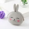 New Fashion Coin Purse Lovely Kawaii Cartoon Rabbit Pouch Kvinnor Tjej Små Plånbok Mjuk Silikon Mynt Bag Kid Gift Sn1929