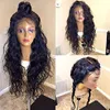 Natural wave 360 Lace Frontal Wigs 150% Density Water Wave Human Hair Wigs with Baby Hair for Black Women Natural Color