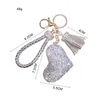 Creative Love Keychains Couple Sac KeyRing Pendentif Pendentif Poupée Poupée Cuir Porte-clés pour femmes Mode Bijoux Crystal Heart Keychain 20190122