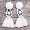 10 Farben Neue Böhmische Aussage Quaste Ohrringe für Frauen Vintage Ethnische Tropfen Baumeln Fransen Modeschmuck Ohrringe Weiblichen Schmuck Geschenke