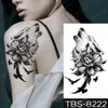 Waterdichte Tijdelijke Tattoo Sticker Borst Kant Henna Mandala Flash Tattoos Wolf Diamond Flower Body Art Arm Fake Tatoo Vrouwen Mannen