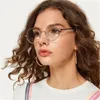 패션 레이디 프레임 라운드 선글라스 여성 투명 안경 귀여운 태양 안경 여성 UV400 여성을위한 1 PC