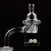 Quartz Banger Nail with Spinning Carb Cap and ruby Terp Pearl Female Male 14mm 18mm 90 Degrees For Glass Bongs pipe