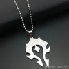 10 pezzi in acciaio inossidabile mondo tribale logo ciondolo collana simbolo gioielli popolari per uomini e donne