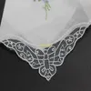 500pcs Intage Bomull Handkerchief Girl Servett Broderade Kvinnor Servett Broderad Butterfly Lace Flower Handkerchief