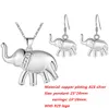 Wholesale- Femmes Bijoux Ensembles 925 Silver Plaqué Bonne chance Éléphant / Cheval / Dauphin / Life Tree Boucles d'oreilles Collier Set Ensemble de mariage Bijoux