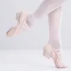 Buty taneczne Dziewczyny Płótno Balet Dorosłych Practice Buty Płótno Niski Heeled Nauczyciel Dance Buty