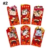 Cadeau cadeau enveloppes rouges chinoises argent rat exquis festival belle 6pcs 2021 papier bonne chance bonne année1