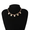Iced Out Diamond Butterfly Necklace Chokers Tenniskedjor Halsband Tasslar Fashion Jewelry for Women Will och Sandy
