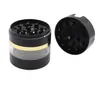 Smoking Pipes New transparent mid-layer smoke grinder with 63mm diameter four-layer concave mobile phone bracket