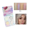 4 Colors Luminous Eyeshadow Pallete Chameleon Glitter Eye Shadow Brighten Pigment Makeup Pallete Highlighters Palette