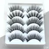 5 Paare 3D Nerze Haare falsche Wimpern Erweiterung natürlicher Volumen Lang gefälschte Augenwimpern Bündel Wispy Women Make -up Schönheitstools 3D55