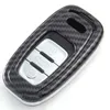 Caso chave do carro de fibra carbono sacos capa escudo chave para a3 a4 b8 b6 8p a5 c6 q5 acessórios chaveiro proteção covers4874001