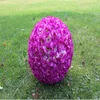 Decorazioni di nozze 40cm 16 pollici Artificiale Rosa Fiore di seta Baciare le palle Pomander Rose Matrimonio Fiori Bouquet Palle appese Decorazioni per feste