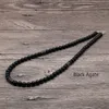 2019 Classique Pierre De Lave Naturelle Hommes Colliers De Perles Chocker Surfer Collier Pour Hommes Unique Collier De Perles Cadeau Pour Lui SU-14