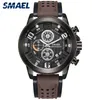 Smael Sport Mens Watchs Luxury Alloy Watch Men Casual Sl-9083 Cuir Fashion Tremphroproof-Wristwatch Box Relogie Masculino2800