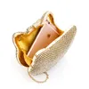 Sac de soirée en forme de chat mignon pour femmes sac à main d'embrayage avec chaîne d'or embrayages sacs en cristal diamant petite épaule unique