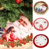 1Pc Christmas Round Tree Skirts Apron Christmas Decoration For Home Carpet Xmas Tree Skirts New Year Decoration Floor Mat