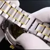 Luxe zakelijke horloges voor heren Saffier 43 mm wijzerplaat Roestvrij stalen band Goud automatisch mechanisch uurwerk herenhorloge Vaderdag kerstcadeau polshorloges