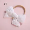 Ragazze Lace Bows scrunchie Dolce pizzo bianco ricamo floreale cavo Bambini elastico fascia porta coda di cavallo Bambini fasce per capelli principessa Y2921