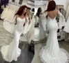 2019 nouvelles robes de mariée sirène robes de mariée chérie dentelle Appliques dos nu Slim Fit robe de mariée