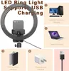 Ring Light 10Quot com suporte para telefone do tripé para o YouTube Video Desktop Câmera Luz de anel LED para streaming de maquiagem Selfi8736247