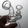 Glass Bong Smoke Thick Banger Hanger Hookah 14mm Female Joint 76mm dia 170mm height 100% Dab Rig High Borosilicate beaker 963