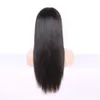 Human Hair Lace Front Peruka z grzywką proste ludzkie przednie zamknięcie peruki dla czarnych kobiet6224637