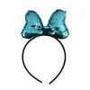 Filles cheveux arcs arc-en-ciel paillettes couronne bandeaux pour enfants dessin animé souris oreilles bandeau à la main enfants bébé cheveux accessoires fête chapeaux