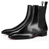 Perfect xury Men shoes Roadie Ankle Boots Men's Shoe Suede Leather Retro Boot Cool gentleman Booties Party Dress Walking black leathers low heel6731218