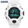 Sport Quartz Digital Watches Male Watch SMAEL Sport Watch Men Waterproof relogio masculino Clock White Digital Military Watches V191116