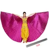 2021 Belly Dance Wings Belly Dance Tillbehör Bollywood Oriental Egypt Egyptisk vingar Kostym med pinnar Vuxna Kvinnor Guld