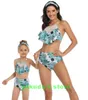 Wear Shop Sport Eltern Kind Swiwear Badeanzug Bikini Anzug Split Kinder Frauen Mädchen Kinder sexy Yakuda flexibel stilvoll Leopardenmuster b