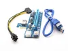 USB3.0 PCI-E1X till 16X Extender Cable Riser Card Adapter SATA 15pin-6pin för Bitcoin Mining